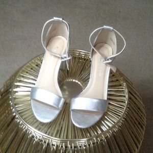 Silver 2" Heel Sandal